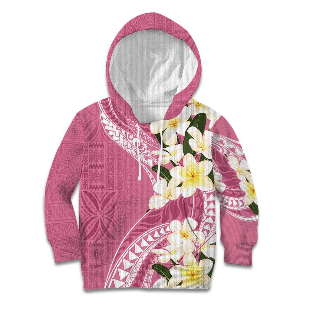 Aloha Hawaii Festive Kid Hoodie Frangipani Lace Classic - Rosy