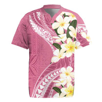 Aloha Hawaii Festive Rugby Jersey Frangipani Lace Classic - Rosy