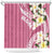 Aloha Hawaii Festive Shower Curtain Frangipani Lace Classic - Rosy