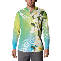 Aloha Hawaii Festive Button Sweatshirt Frangipani Lace Classic - Summer Vibes