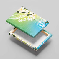 Aloha Hawaii Festive Canvas Wall Art Frangipani Lace Classic - Summer Vibes