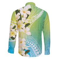 Aloha Hawaii Festive Family Matching Long Sleeve Bodycon Dress and Hawaiian Shirt Frangipani Lace Classic - Summer Vibes