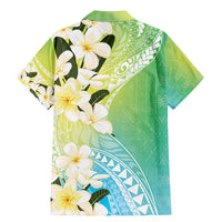 Aloha Hawaii Festive Family Matching Mermaid Dress and Hawaiian Shirt Frangipani Lace Classic - Summer Vibes LT7 - Polynesian Pride