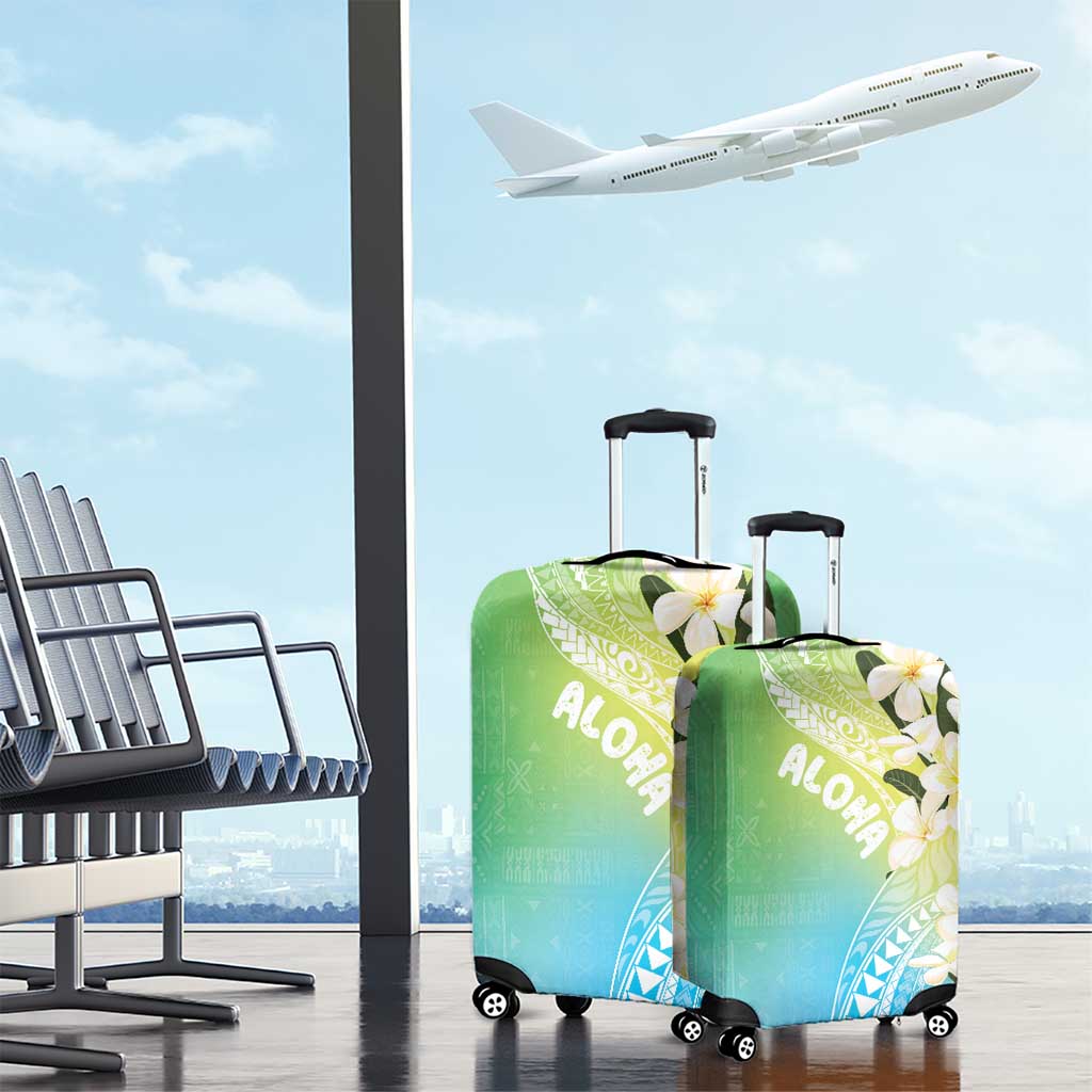 Aloha Hawaii Festive Luggage Cover Frangipani Lace Classic - Summer Vibes