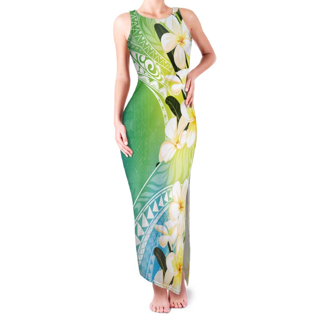 Aloha Hawaii Festive Tank Maxi Dress Frangipani Lace Classic - Summer Vibes