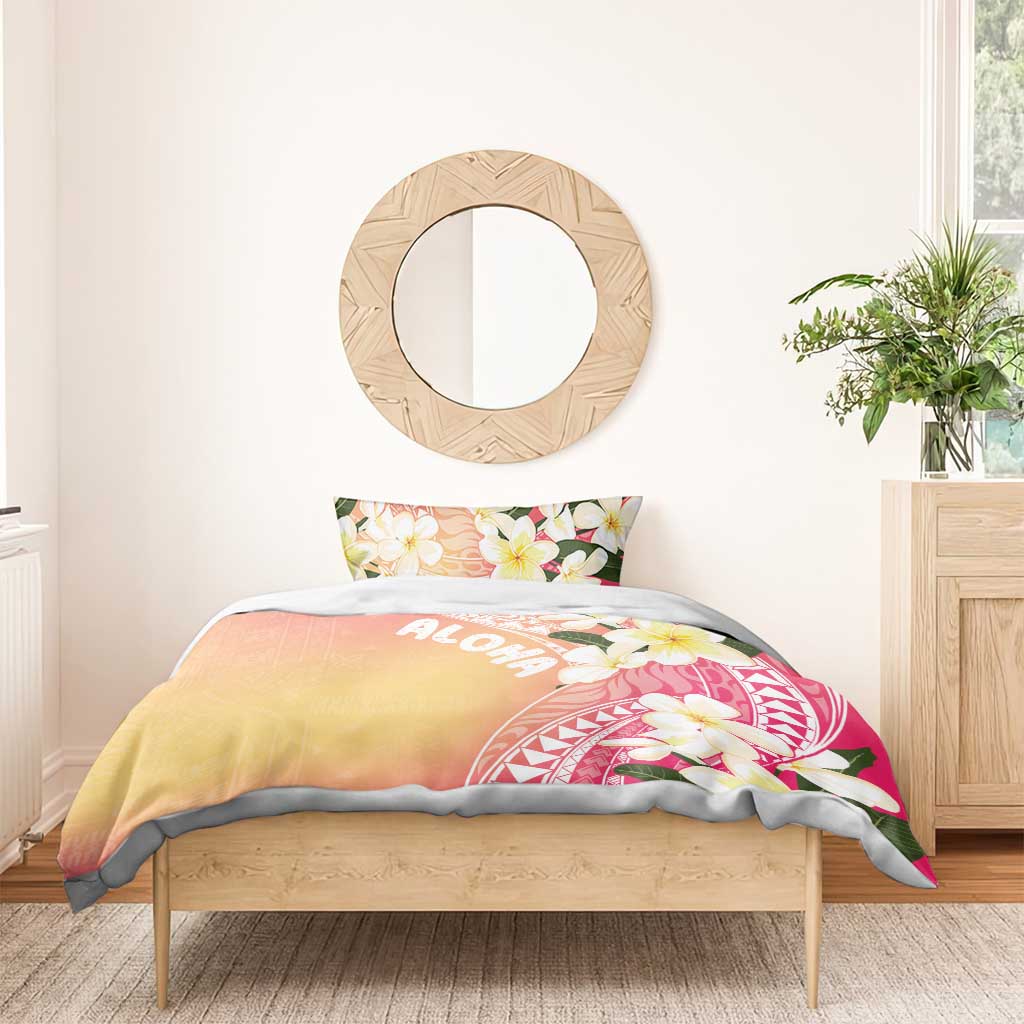 Aloha Hawaii Festive Bedding Set Frangipani Lace Classic - Spring Vibes