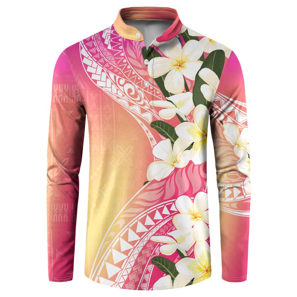 Aloha Hawaii Festive Button Sweatshirt Frangipani Lace Classic - Spring Vibes LT7 Colorful - Polynesian Pride