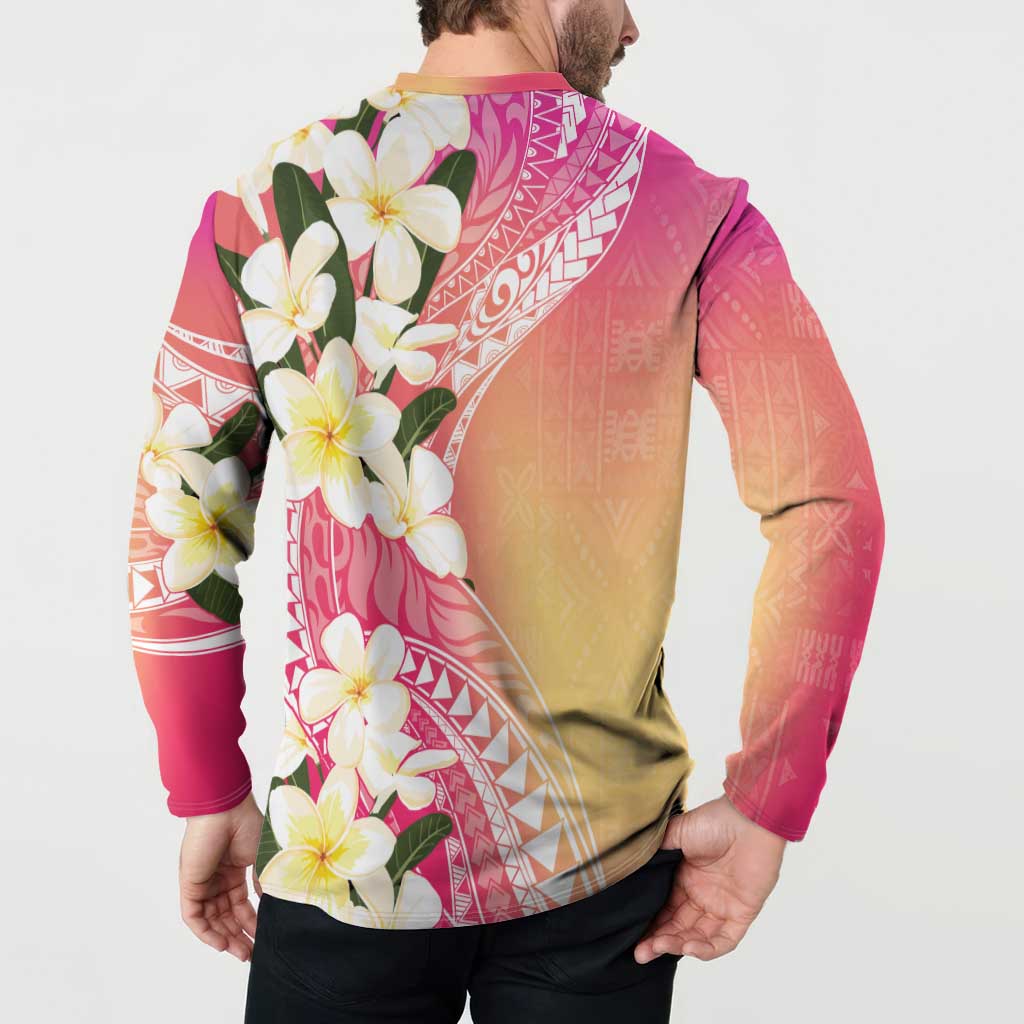 Aloha Hawaii Festive Button Sweatshirt Frangipani Lace Classic - Spring Vibes