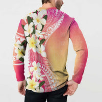 Aloha Hawaii Festive Button Sweatshirt Frangipani Lace Classic - Spring Vibes