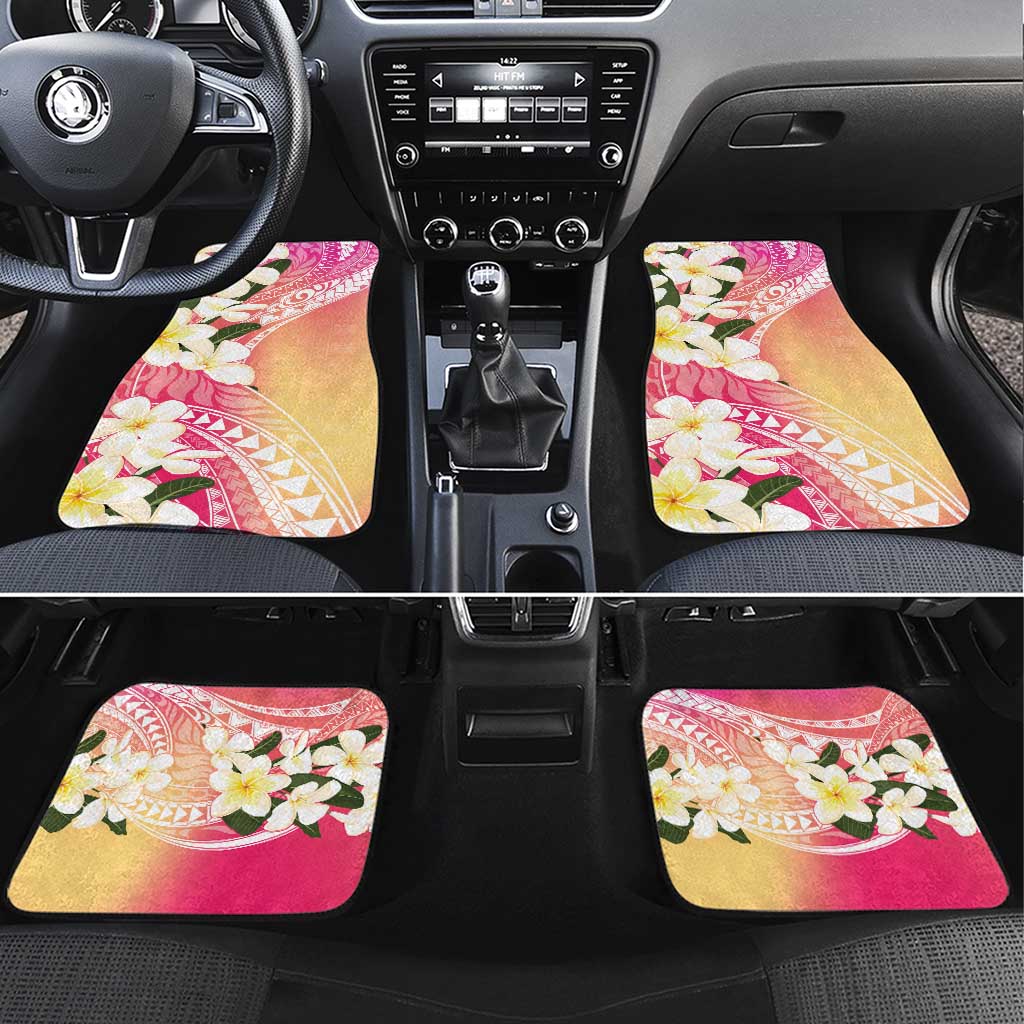 Aloha Hawaii Festive Car Mats Frangipani Lace Classic - Spring Vibes