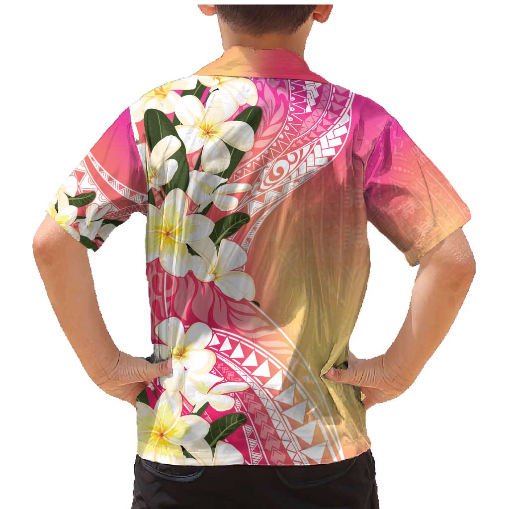Aloha Hawaii Festive Family Matching Mermaid Dress and Hawaiian Shirt Frangipani Lace Classic - Spring Vibes LT7 - Polynesian Pride