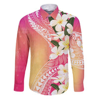 Aloha Hawaii Festive Family Matching Short Sleeve Bodycon Dress and Hawaiian Shirt Frangipani Lace Classic - Spring Vibes LT7 Dad's Shirt - Long Sleeve Colorful - Polynesian Pride