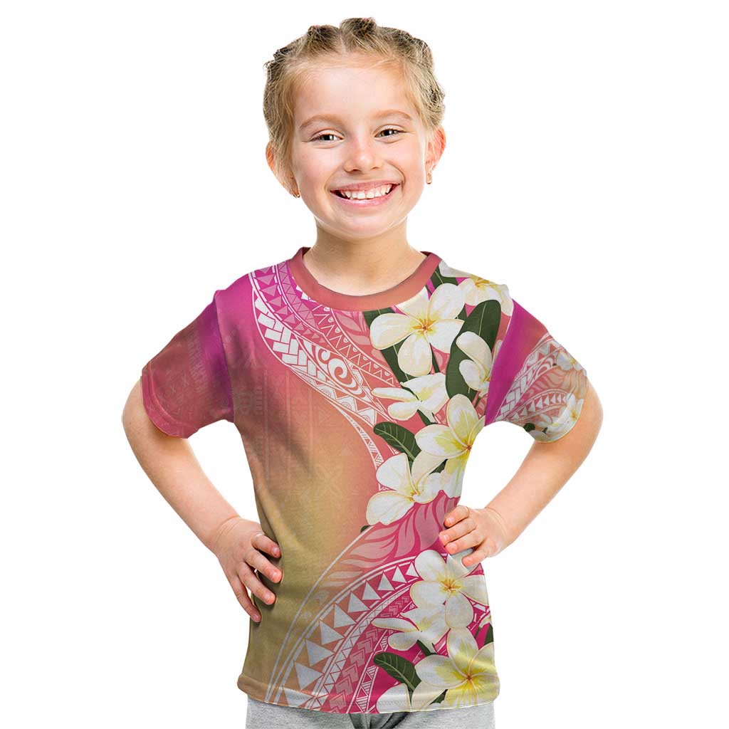 Aloha Hawaii Festive Kid T Shirt Frangipani Lace Classic - Spring Vibes LT7 Colorful - Polynesian Pride