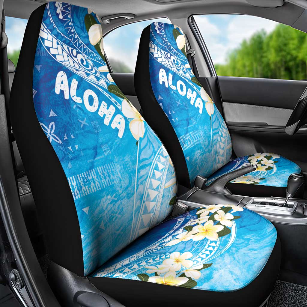 Aloha Hawaii Festive Car Seat Cover Frangipani Lace Classic - Oceanic