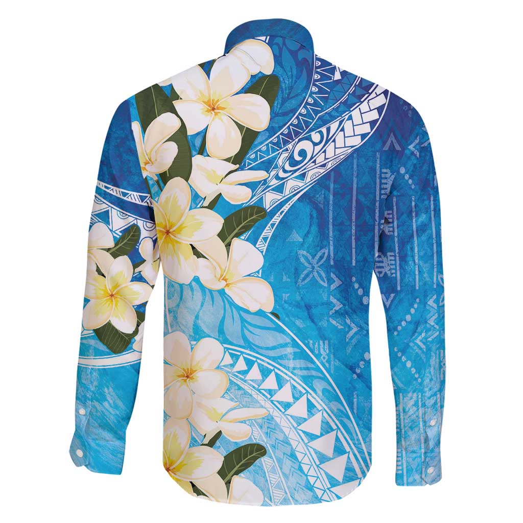 Aloha Hawaii Festive Family Matching Long Sleeve Bodycon Dress and Hawaiian Shirt Frangipani Lace Classic - Oceanic