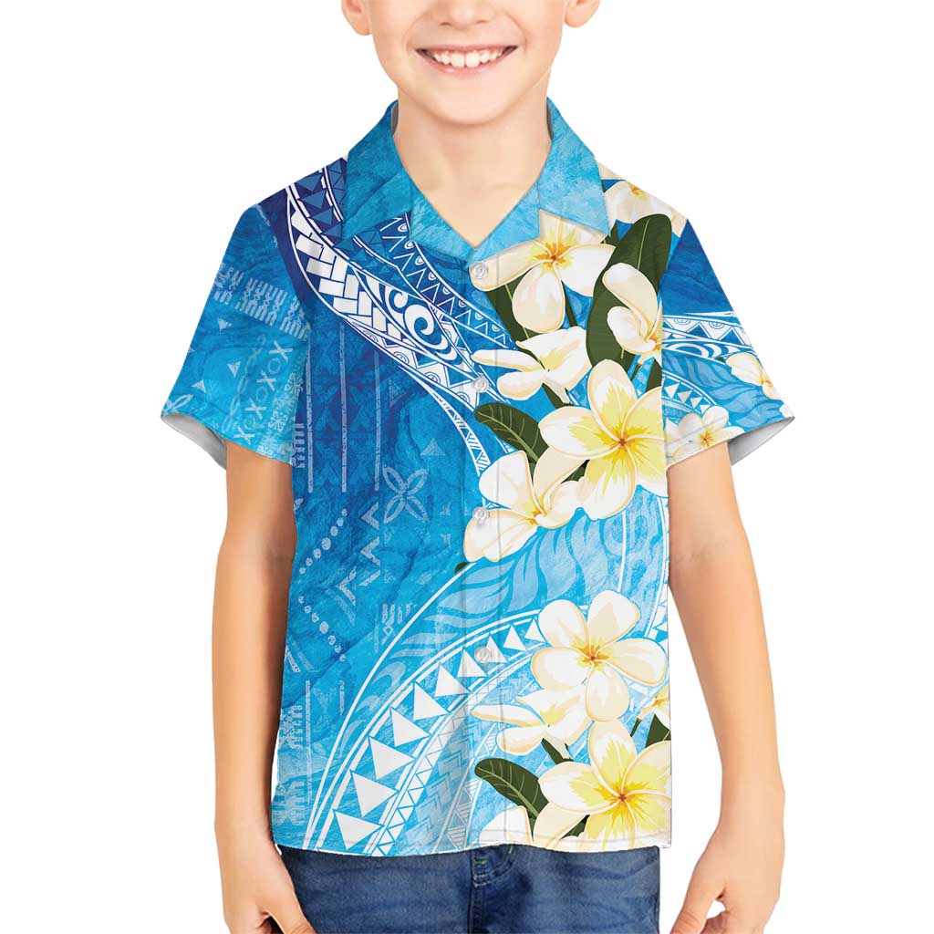 Aloha Hawaii Festive Family Matching Off Shoulder Maxi Dress and Hawaiian Shirt Frangipani Lace Classic - Oceanic