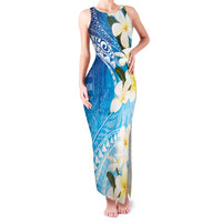 Aloha Hawaii Festive Family Matching Tank Maxi Dress and Hawaiian Shirt Frangipani Lace Classic - Oceanic