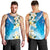 Aloha Hawaii Festive Men Tank Top Frangipani Lace Classic - Oceanic