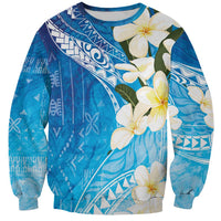 Aloha Hawaii Festive Sweatshirt Frangipani Lace Classic - Oceanic