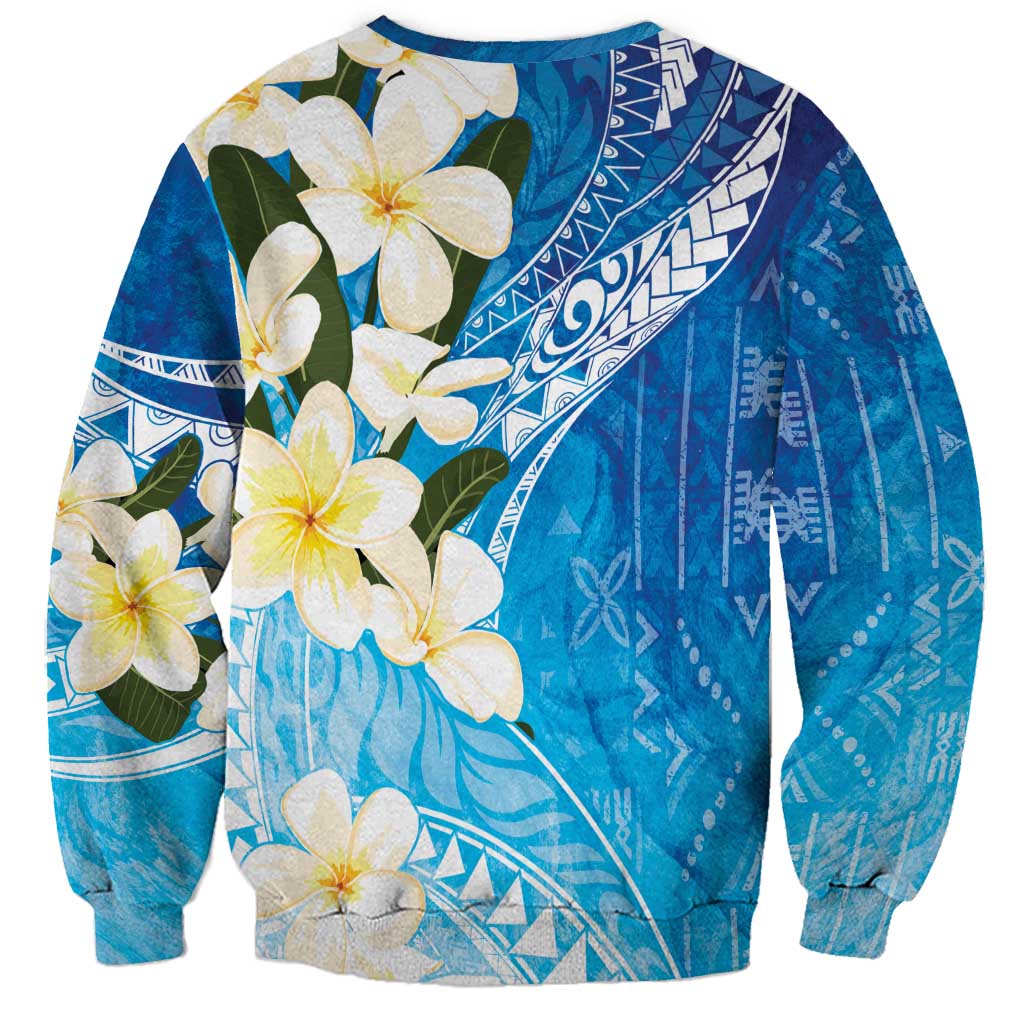 Aloha Hawaii Festive Sweatshirt Frangipani Lace Classic - Oceanic