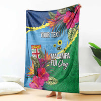 Personalized Malampa Fiji Day Together We Grow Blanket Special Tapa Mix - Polynesian Pride