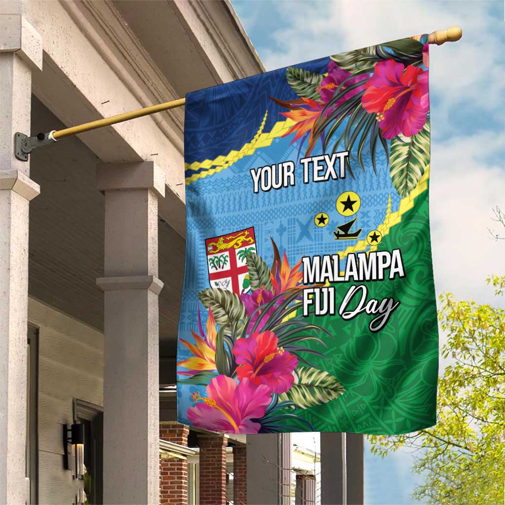 Personalized Malampa Fiji Day Together We Grow Garden Flag Special Tapa Mix LT7 House Flag Colorful - Polynesian Pride