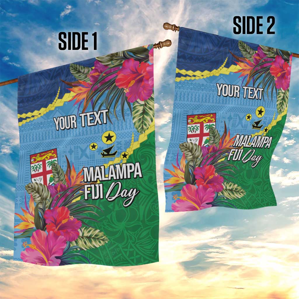 Personalized Malampa Fiji Day Together We Grow Garden Flag Special Tapa Mix LT7 - Polynesian Pride