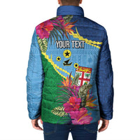 Personalized Malampa Fiji Day Together We Grow Padded Jacket Special Tapa Mix - Polynesian Pride