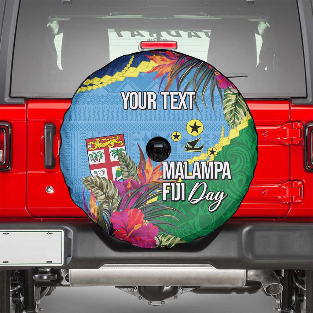 Personalized Malampa Fiji Day Together We Grow Spare Tire Cover Special Tapa Mix LT7 - Polynesian Pride