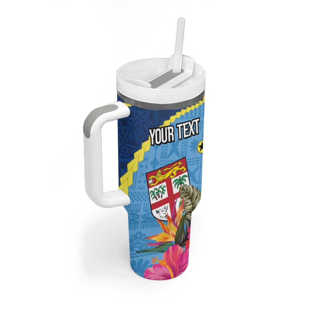 Personalized Malampa Fiji Day Together We Grow Tumbler With Handle Special Tapa Mix LT7 - Polynesian Pride