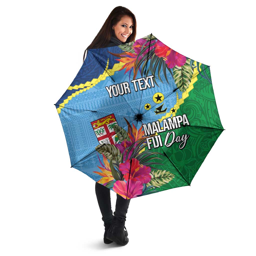 Personalized Malampa Fiji Day Together We Grow Umbrella Special Tapa Mix - Polynesian Pride