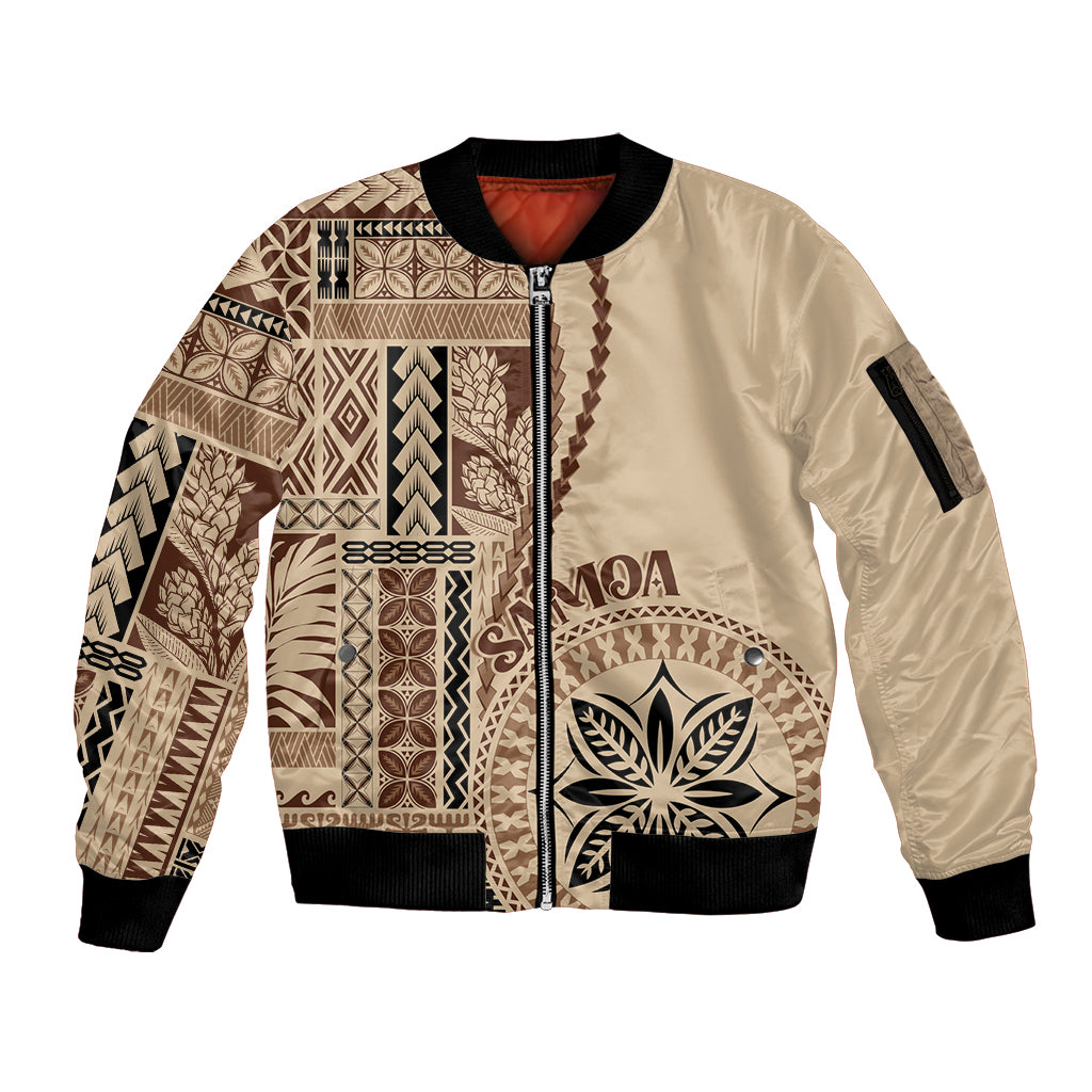 samoa-siapo-motif-sleeve-zip-bomber-jacket-classic-style