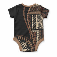 Samoa Siapo Motif Baby Onesie Classic Style - Black Ver