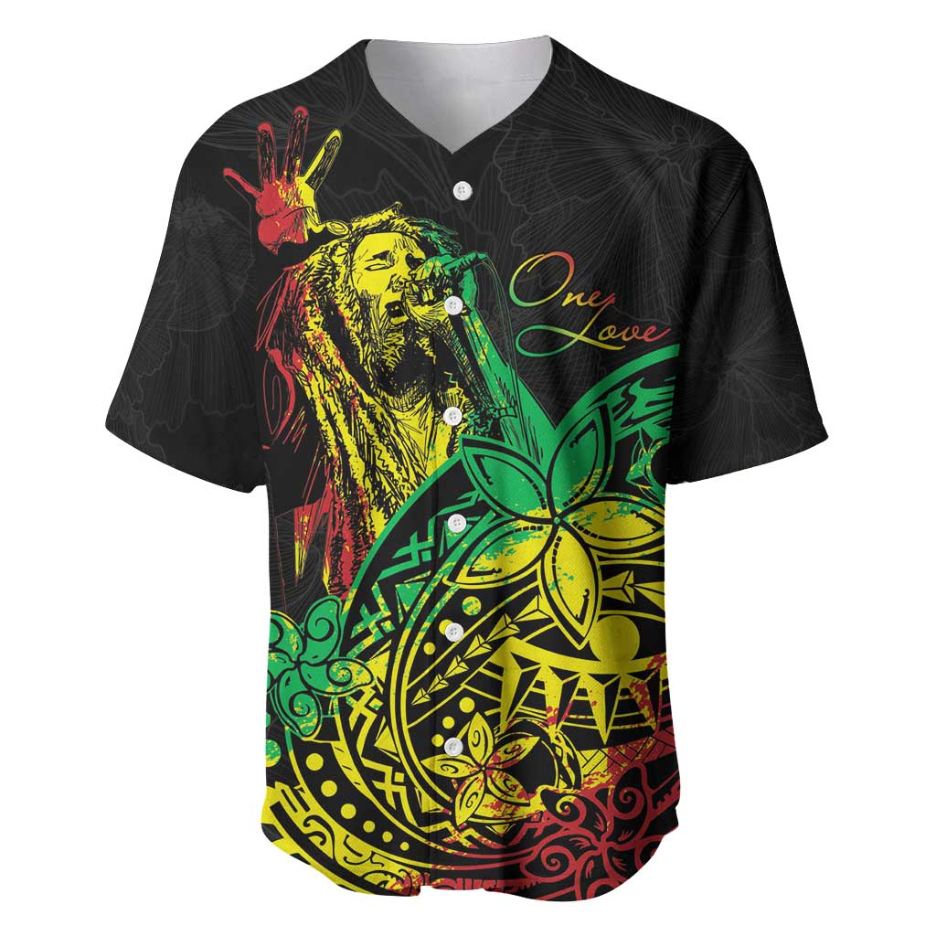 Personalised Reggae Jawaiian Festive Baseball Jersey Mix Polynesian LT7 Reggae - Polynesian Pride