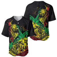Personalised Reggae Jawaiian Festive Baseball Jersey Mix Polynesian LT7 - Polynesian Pride