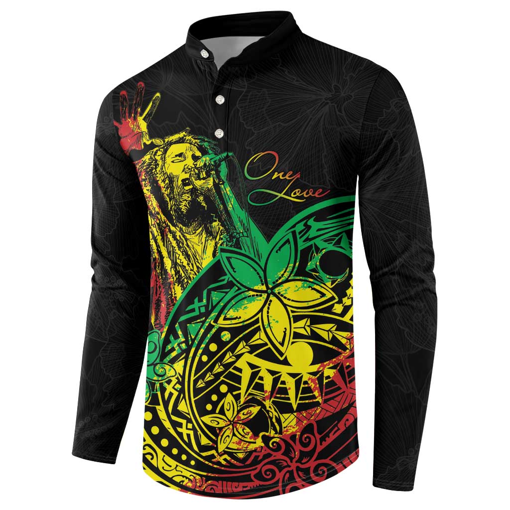 Personalised Reggae Jawaiian Festive Button Sweatshirt Mix Polynesian LT7 - Polynesian Pride