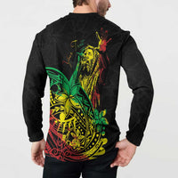 Personalised Reggae Jawaiian Festive Button Sweatshirt Mix Polynesian LT7 - Polynesian Pride