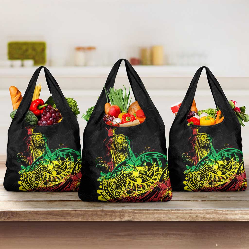 Personalised Reggae Jawaiian Festive Grocery Bag Mix Polynesian