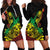 Personalised Reggae Jawaiian Festive Hoodie Dress Mix Polynesian