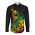 Personalised Reggae Jawaiian Festive Long Sleeve Button Shirt Mix Polynesian