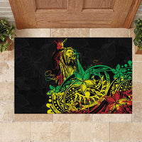 Personalised Reggae Jawaiian Festive Rubber Doormat Mix Polynesian