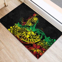Personalised Reggae Jawaiian Festive Rubber Doormat Mix Polynesian
