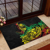 Personalised Reggae Jawaiian Festive Rubber Doormat Mix Polynesian