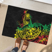 Personalised Reggae Jawaiian Festive Rubber Doormat Mix Polynesian