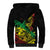 Personalised Reggae Jawaiian Festive Sherpa Hoodie Mix Polynesian