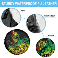 Personalised Reggae Jawaiian Festive Spare Tire Cover Mix Polynesian