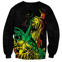 Personalised Reggae Jawaiian Festive Sweatshirt Mix Polynesian