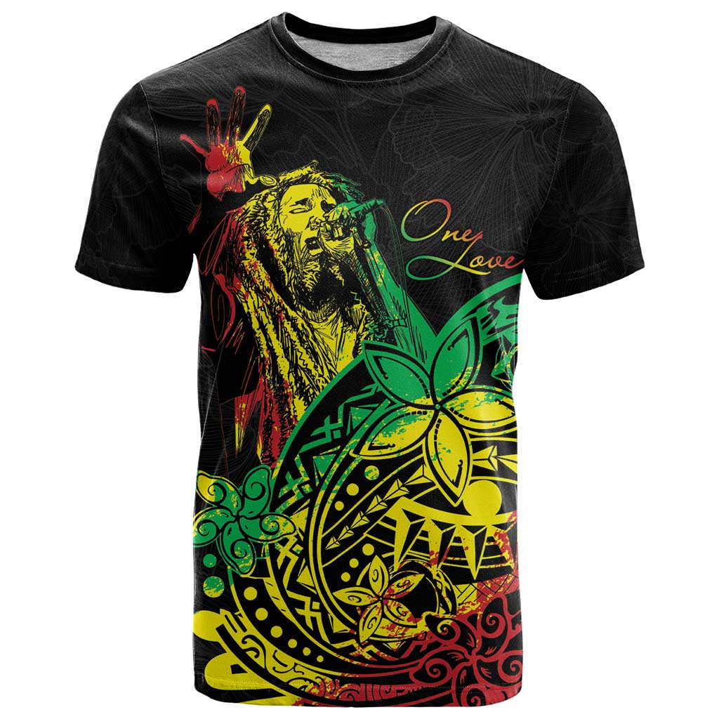 Personalised Reggae Jawaiian Festive T Shirt Mix Polynesian