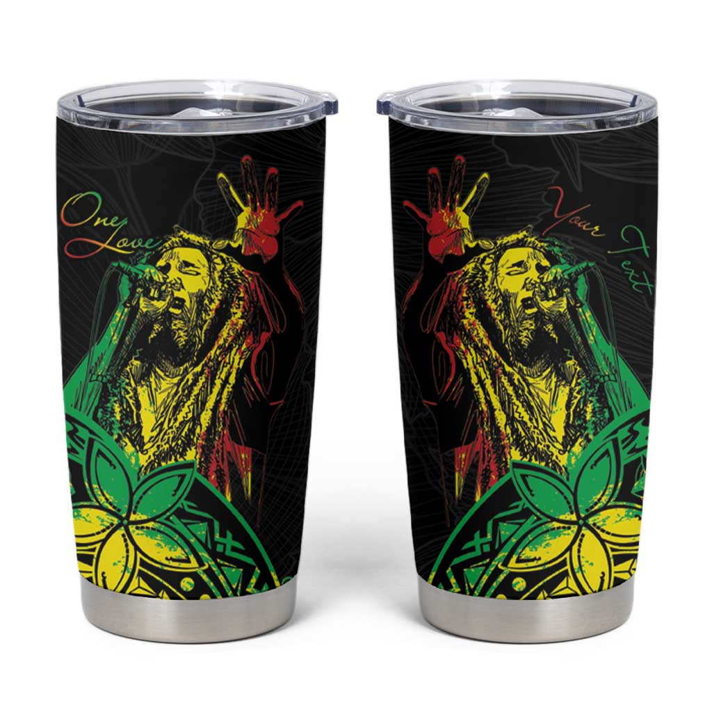 Personalised Reggae Jawaiian Festive Tumbler Cup Mix Polynesian