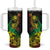 Personalised Reggae Jawaiian Festive Tumbler With Handle Mix Polynesian